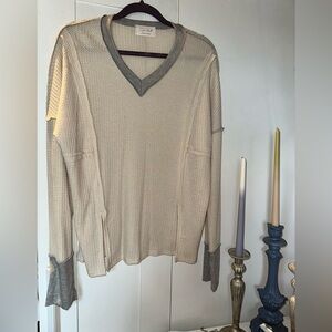 NWOT Sugarfox waffle knit tunic